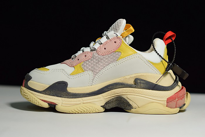 Ba*len*cia*ga triple s cream yellow red 490672 w09o5 9035