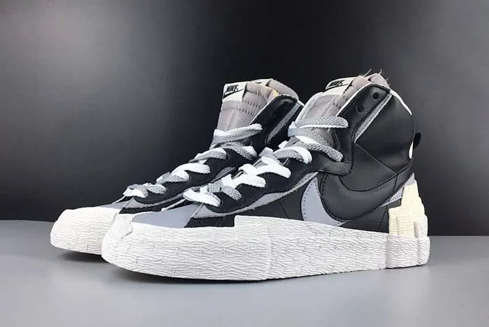 NIKE BLAZER HIGH SACAI WHITE-GREY - BV0072-002
