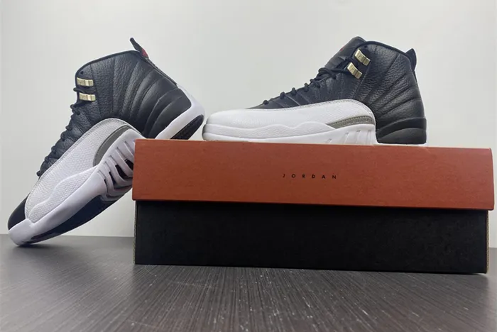 Air Jordan 12 Playoff Black Varsity Red White CT8013 006