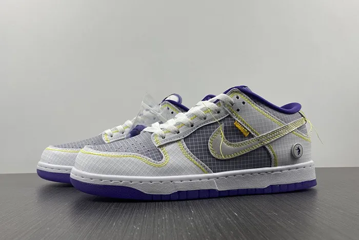 Union X Nike DUNK LOW grey Purple DJ9649-500