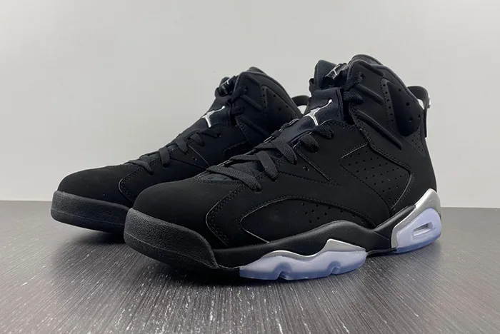 air jordan 6 Ch*0me black metallic silver dx2836 001